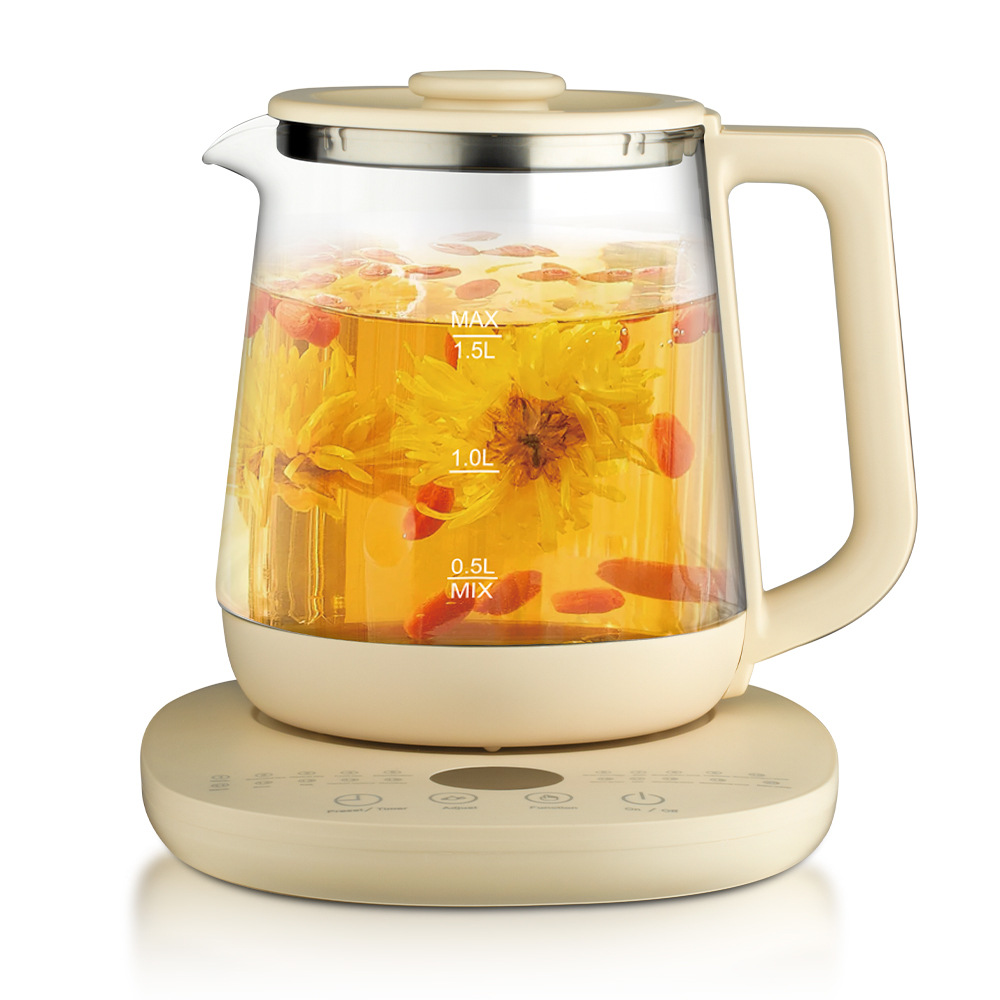 Herbal Tea For Wellness - Health Preserving Pot 1.5L Electric Glass