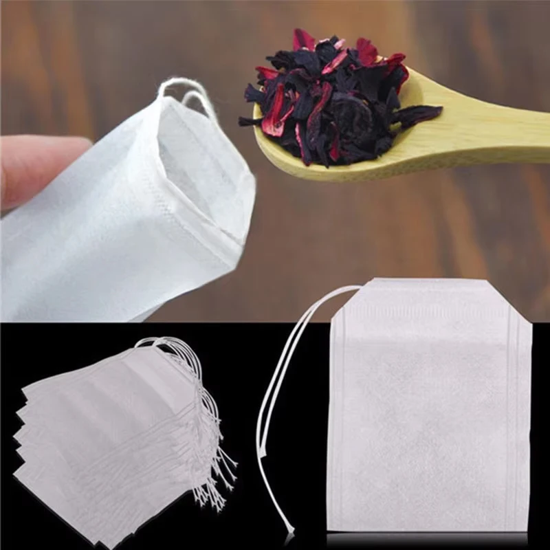 100Pcs Disposable Teabags Non- - Herbal Tea For Wellness ulasan dan harga