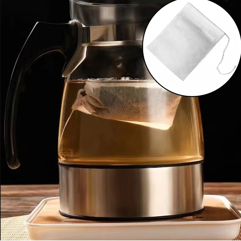 100Pcs Disposable Teabags Non- - Herbal Tea For Wellness ulasan dan harga