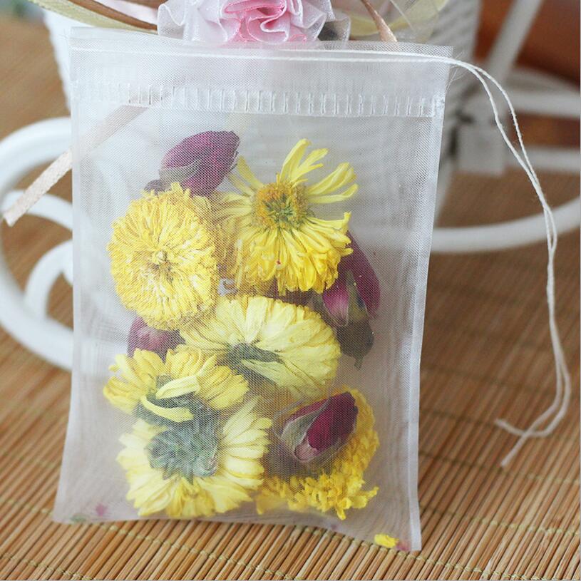 50pcs/lot Empty Tea Bag Nylon  - Herbal Tea For Wellness ulasan dan harga